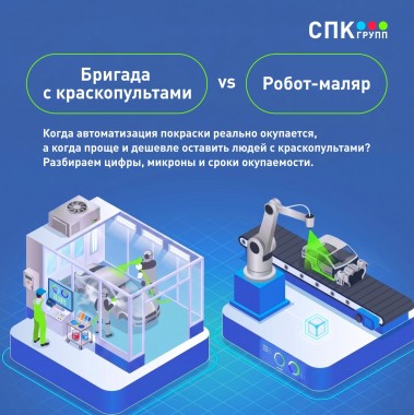 Стоит ли внедрять роботов для окраски или эффективнее работать привычными силами?