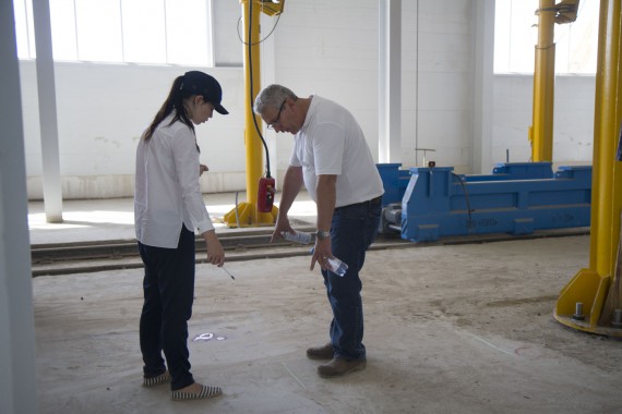 Определение точек подключение технологического оборудования на Заводе по производству дизельных двигателей для локомотивов в Астане (Казахстан)