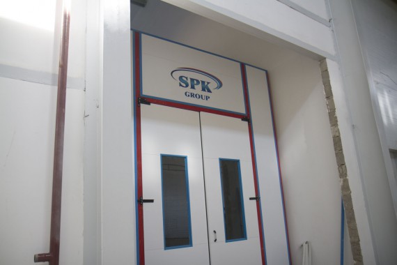 Возведение камеры SPK GROUP для смешивания и хранения красок на Заводе по производству дизельных двигателей (г. Астана)