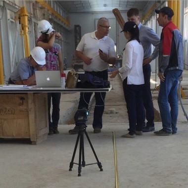 Определение точек подключение технологического оборудования на Заводе по производству дизельных двигателей для локомотивов в Астане (Казахстан)