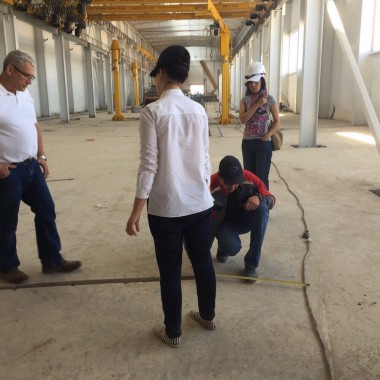 Определение точек подключение технологического оборудования на Заводе по производству дизельных двигателей для локомотивов в Астане (Казахстан)