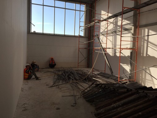 Возведение камеры SPK GROUP для смешивания и хранения красок на Заводе по производству дизельных двигателей (г. Астана)