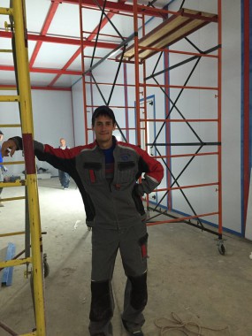 Возведение камеры SPK GROUP для смешивания и хранения красок на Заводе по производству дизельных двигателей (г. Астана)