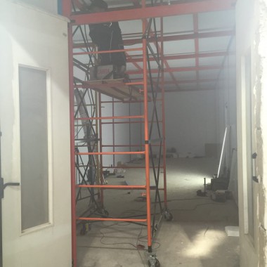 Возведение камеры SPK GROUP для смешивания и хранения красок на Заводе по производству дизельных двигателей (г. Астана)