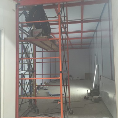 Возведение камеры SPK GROUP для смешивания и хранения красок на Заводе по производству дизельных двигателей (г. Астана)