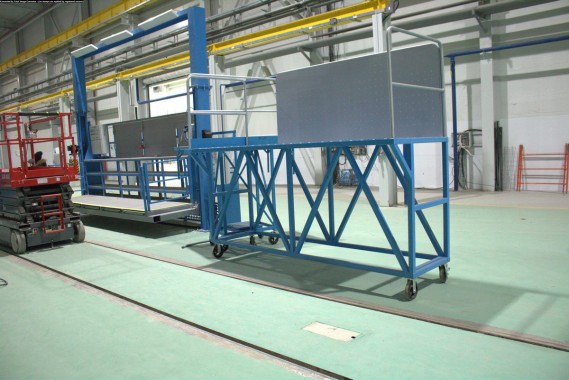 Расстановка нестандартного оборудования на Заводе по производству дизельных двигателей GEVO в Астане