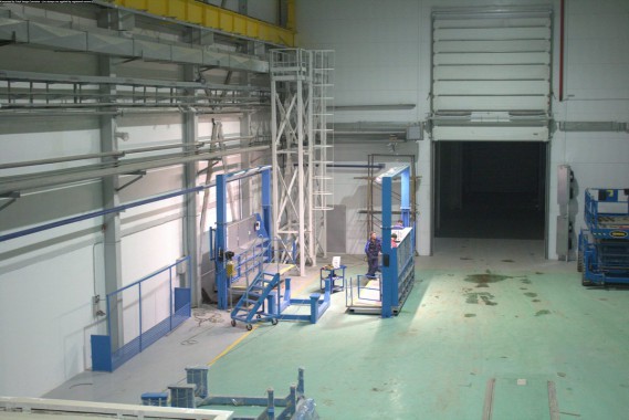 Расстановка нестандартного оборудования на Заводе по производству дизельных двигателей GEVO в Астане