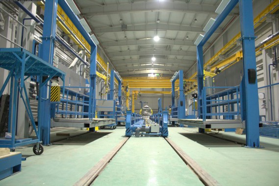 Расстановка нестандартного оборудования на Заводе по производству дизельных двигателей GEVO в Астане