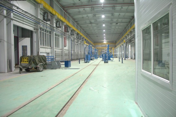 Расстановка нестандартного оборудования на Заводе по производству дизельных двигателей GEVO в Астане