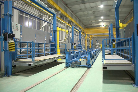 Расстановка нестандартного оборудования на Заводе по производству дизельных двигателей GEVO в Астане