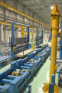 Расстановка нестандартного оборудования на Заводе по производству дизельных двигателей GEVO в Астане