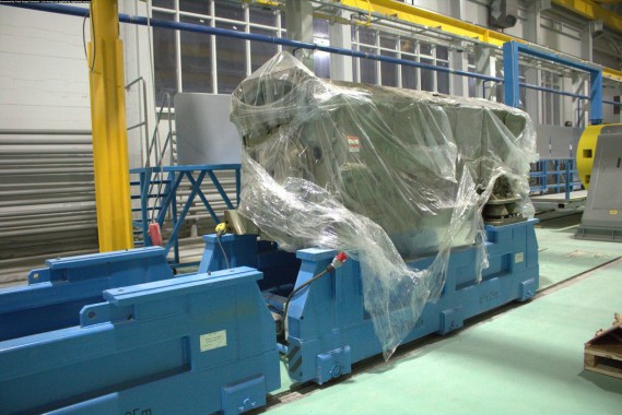 Расстановка нестандартного оборудования на Заводе по производству дизельных двигателей GEVO в Астане