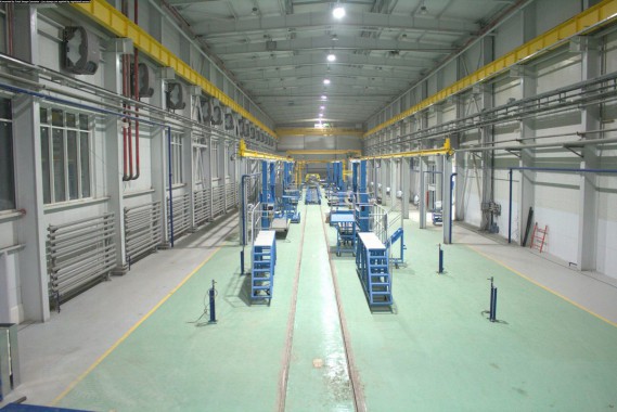 Расстановка нестандартного оборудования на Заводе по производству дизельных двигателей GEVO в Астане