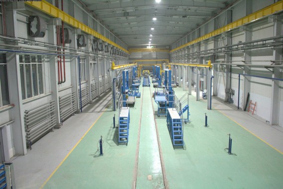 Расстановка нестандартного оборудования на Заводе по производству дизельных двигателей GEVO в Астане