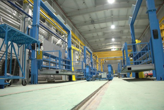 Расстановка нестандартного оборудования на Заводе по производству дизельных двигателей GEVO в Астане