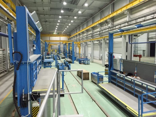 Расстановка нестандартного оборудования на Заводе по производству дизельных двигателей GEVO в Астане