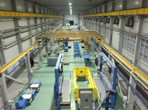 Расстановка нестандартного оборудования на Заводе по производству дизельных двигателей GEVO в Астане