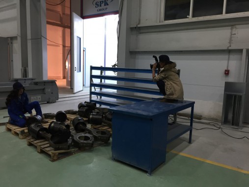 Расстановка нестандартного оборудования на Заводе по производству дизельных двигателей GEVO в Астане