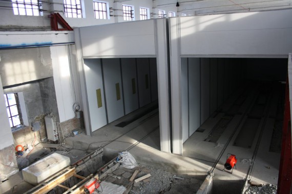 В Екатеринбурге специалистами SPK GROUP устанавливается покрасочно-сушильная камера для Музея РЖД