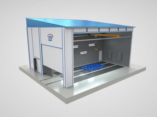 Уличная камера дробеструйной обработки SPK