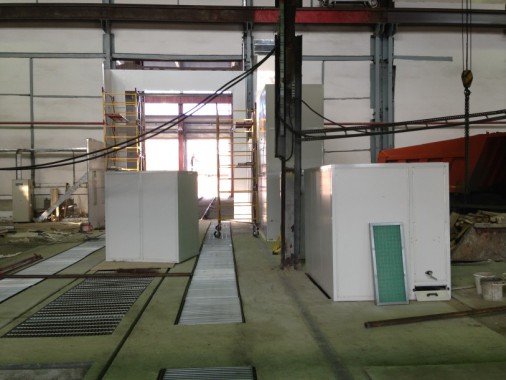 Строительство покрасочной камеры для локомотивов с рабочей температурой до 80 град. С SPK-22.6.6