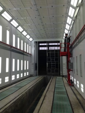 Покрасочная камера для локомотивов с рабочей температурой до 80°С SPK-22.6.6, г. Шадринск