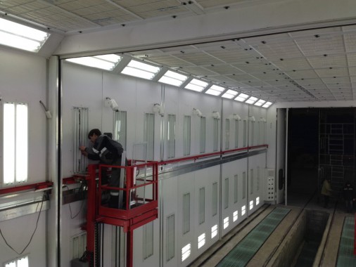 Покрасочная камера для локомотивов с рабочей температурой до 80°С SPK-22.6.6, г. Шадринск