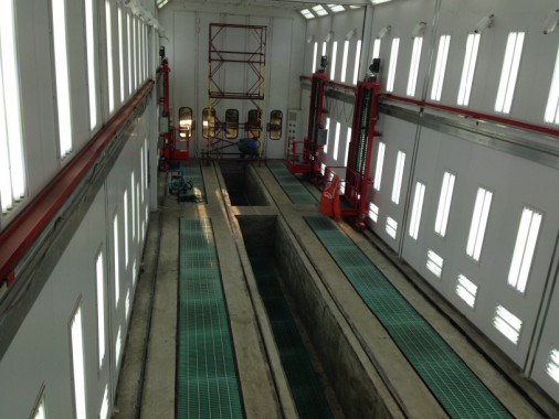 Покрасочная камера для локомотивов с рабочей температурой до 80°С SPK-22.6.6, г. Шадринск