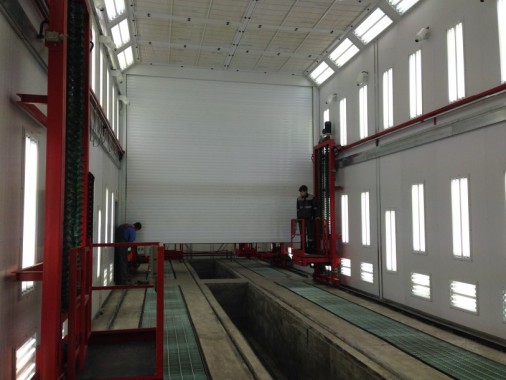 Покрасочная камера для локомотивов с рабочей температурой до 80°С SPK-22.6.6, г. Шадринск