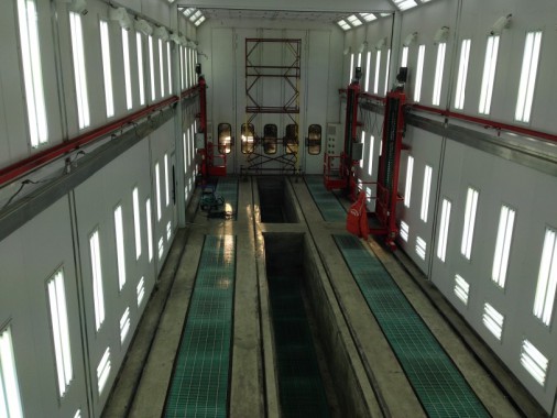 Покрасочная камера для локомотивов с рабочей температурой до 80°С SPK-22.6.6, г. Шадринск