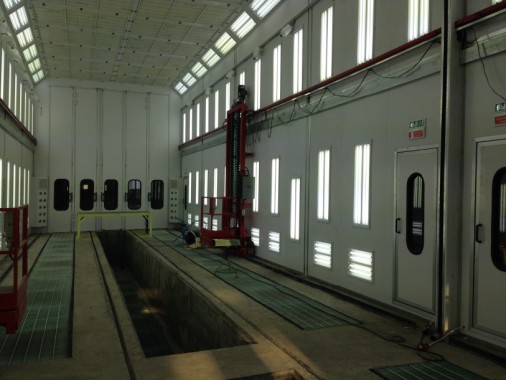 Покрасочная камера для локомотивов с рабочей температурой до 80°С SPK-22.6.6, г. Шадринск