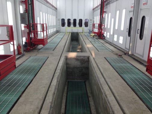 Покрасочная камера для локомотивов с рабочей температурой до 80°С SPK-22.6.6, г. Шадринск