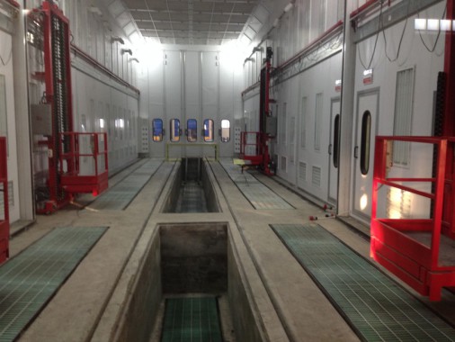 Покрасочная камера для локомотивов с рабочей температурой до 80°С SPK-22.6.6, г. Шадринск