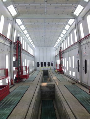 Покрасочная камера для локомотивов с рабочей температурой до 80°С SPK-22.6.6, г. Шадринск