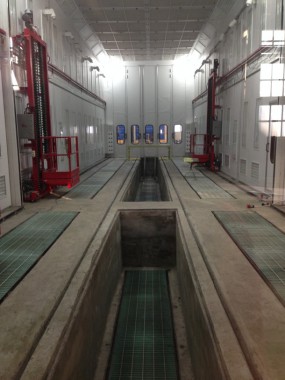 Покрасочная камера для локомотивов с рабочей температурой до 80°С SPK-22.6.6, г. Шадринск