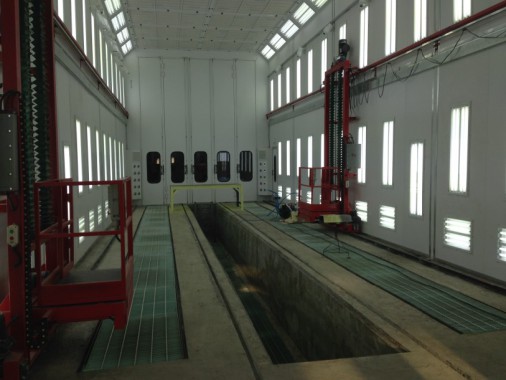 Покрасочная камера для локомотивов с рабочей температурой до 80°С SPK-22.6.6, г. Шадринск