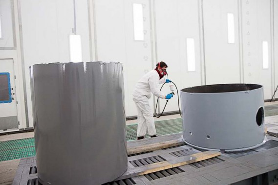 Покрасочно-сушильная камера для оборудования химической, нефтяной и газовой промышленности г. Димитровград, Завод ООО "Димитровградхиммаш"