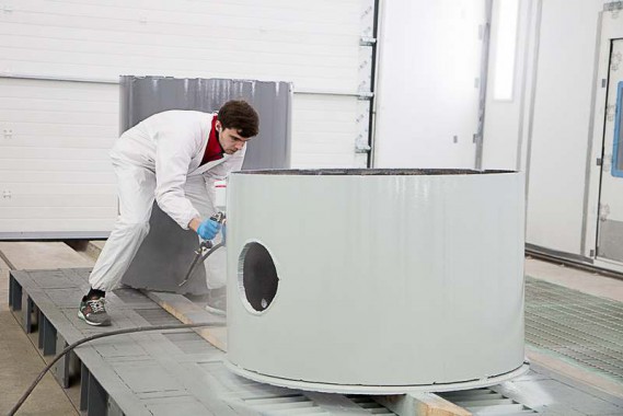 Покрасочно-сушильная камера для оборудования химической, нефтяной и газовой промышленности г. Димитровград, Завод ООО "Димитровградхиммаш"