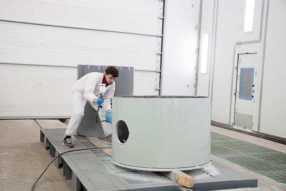 Покрасочно-сушильная камера для оборудования химической, нефтяной и газовой промышленности г. Димитровград, Завод ООО "Димитровградхиммаш"