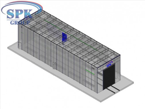 Окрасочно-сушильный комплекс для окраски ж/д транспорта SPK-29.8.7