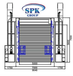 Тупиковая окрасочно-сушильная камера для вагонов и локомотивов SPK-32.7.7 РОССИЯ