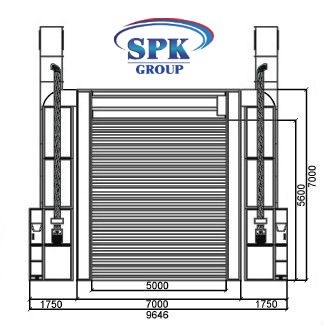 Тупиковая окрасочно-сушильная камера для вагонов и локомотивов SPK-32.7.7 РОССИЯ