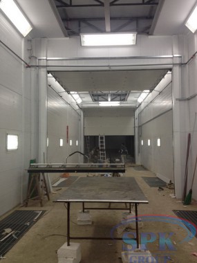 Строительство покрасочно-сушильной камеры проходного типа SPK-24.5.5 г. Набережные Челны