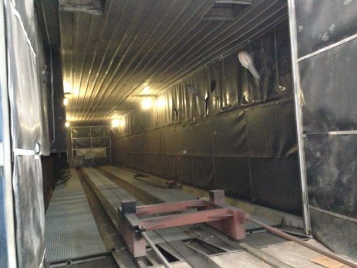 Строительство покрасочно-сушильной камеры для 6 вагонов SPK-66x21x6 Россия г. Новозыбков