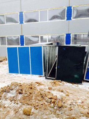 Строительство покрасочно-сушильной камеры для 6 вагонов SPK-66x21x6 Россия г. Новозыбков