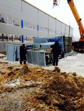 Строительство покрасочно-сушильной камеры для 6 вагонов SPK-66x21x6 Россия г. Новозыбков