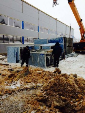 Строительство покрасочно-сушильной камеры для 6 вагонов SPK-66x21x6 Россия г. Новозыбков