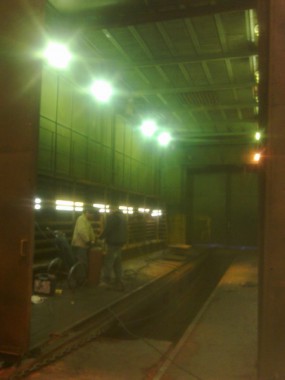 Строительство окрасочно-сушильной камеры для электровозов и локомотивов SPK.