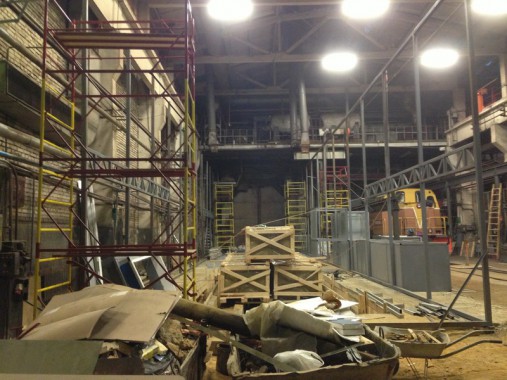 Строительство окрасочно-сушильной камеры для электровозов и локомотивов SPK.