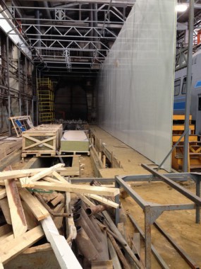 Строительство окрасочно-сушильной камеры для электровозов и локомотивов SPK.